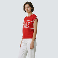 SALEM POINTELLE CREWNECK VEST - Philadelphia Phillies
