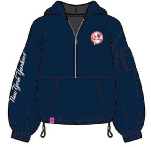 PAIGE 1/2 ZIP PULLOVER JACKET - New York Yankees