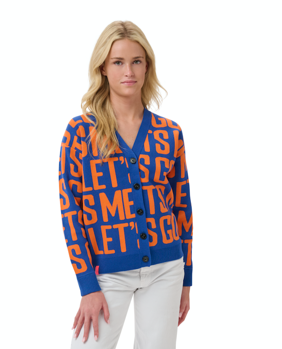 SHEA TEAM JACQUARD CARDIGAN - New York Mets