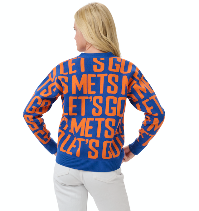 SHEA TEAM JACQUARD CARDIGAN - New York Mets