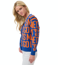 SHEA TEAM JACQUARD CARDIGAN - New York Mets