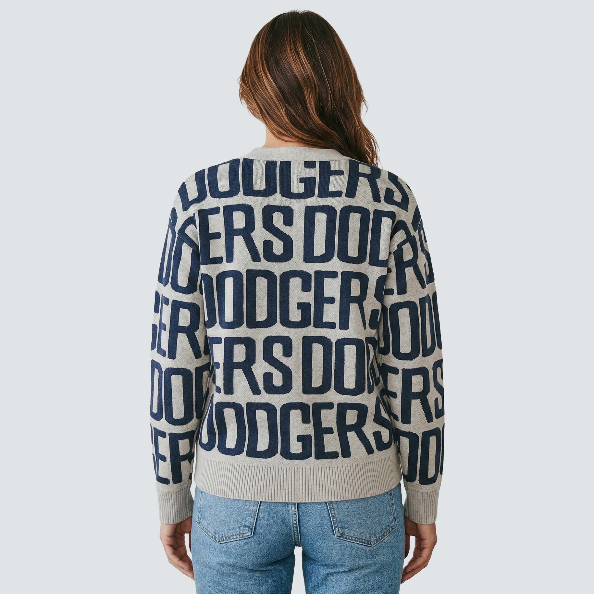 SHEA TEAM JACQUARD CARDIGAN - Los Angeles Dodgers – Lusso Style