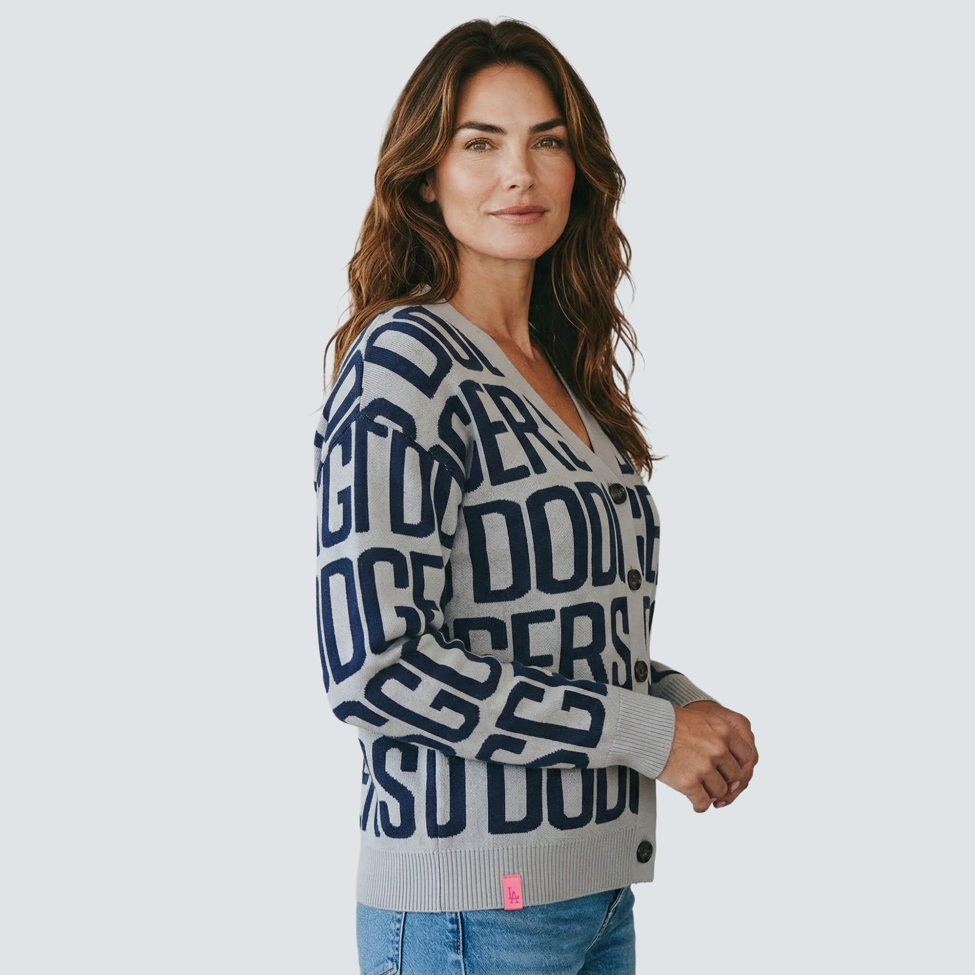 SHEA TEAM JACQUARD CARDIGAN - Los Angeles Dodgers – Lusso Style