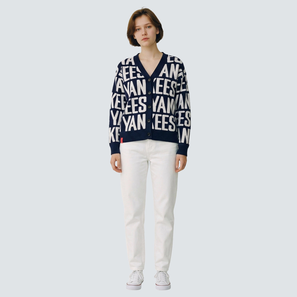 SHEA TEAM JACQUARD CARDIGAN - New York Yankees