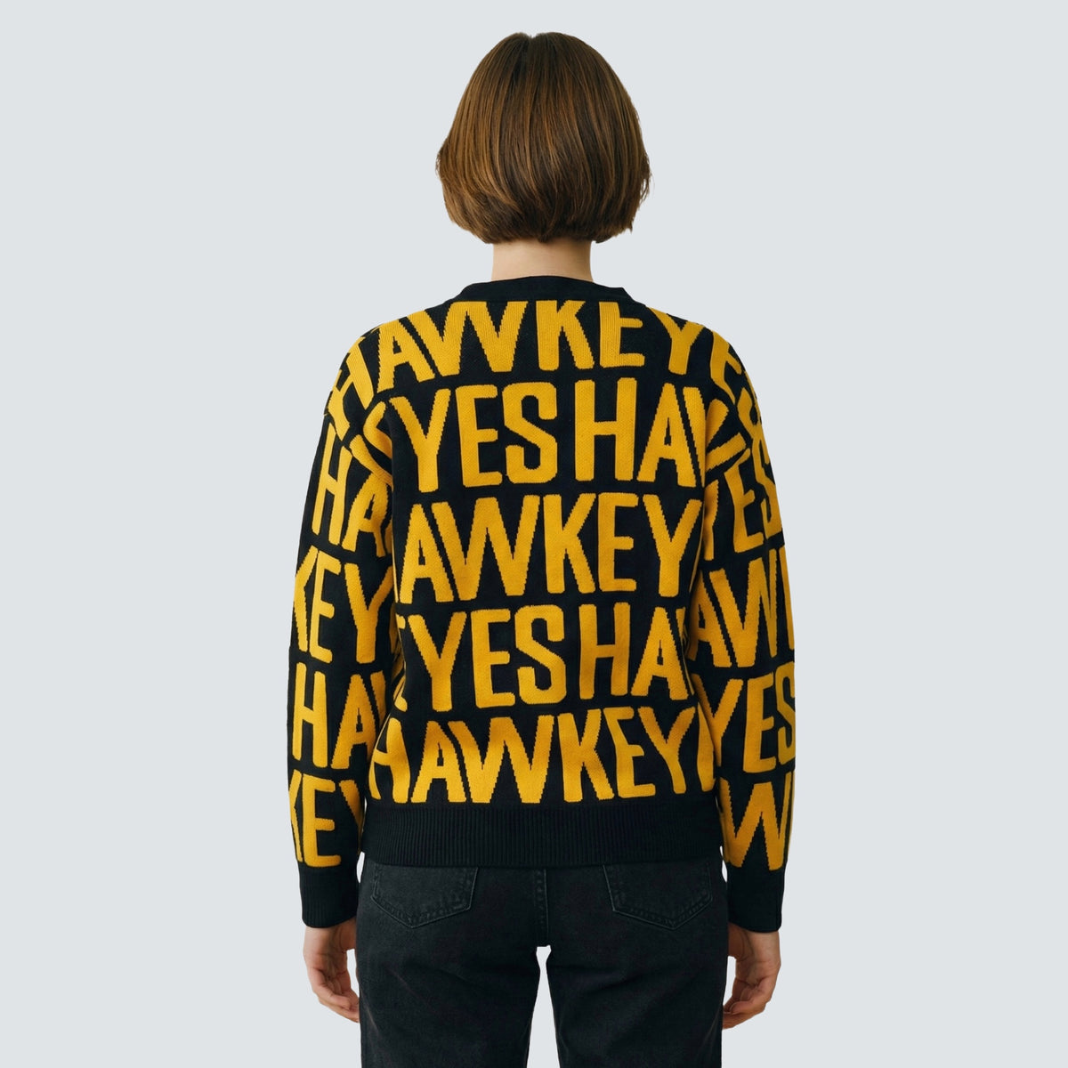SHEA TEAM JACQUARD CARDIGAN - Univ. of Iowa Hawkeyes