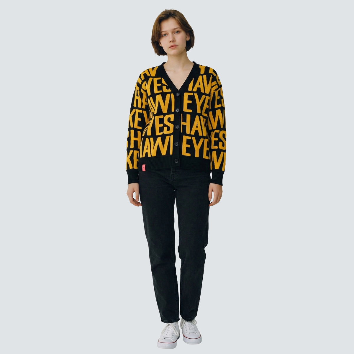 SHEA TEAM JACQUARD CARDIGAN - Univ. of Iowa Hawkeyes
