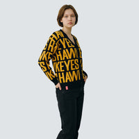 SHEA TEAM JACQUARD CARDIGAN - Univ. of Iowa Hawkeyes