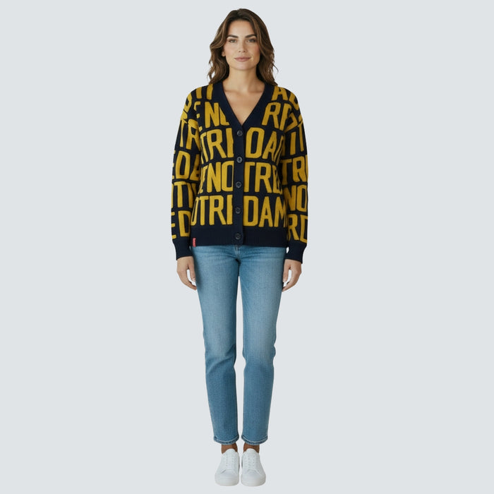 SHEA TEAM JACQUARD CARDIGAN - Univ. of Notre Dame Fighting Irish