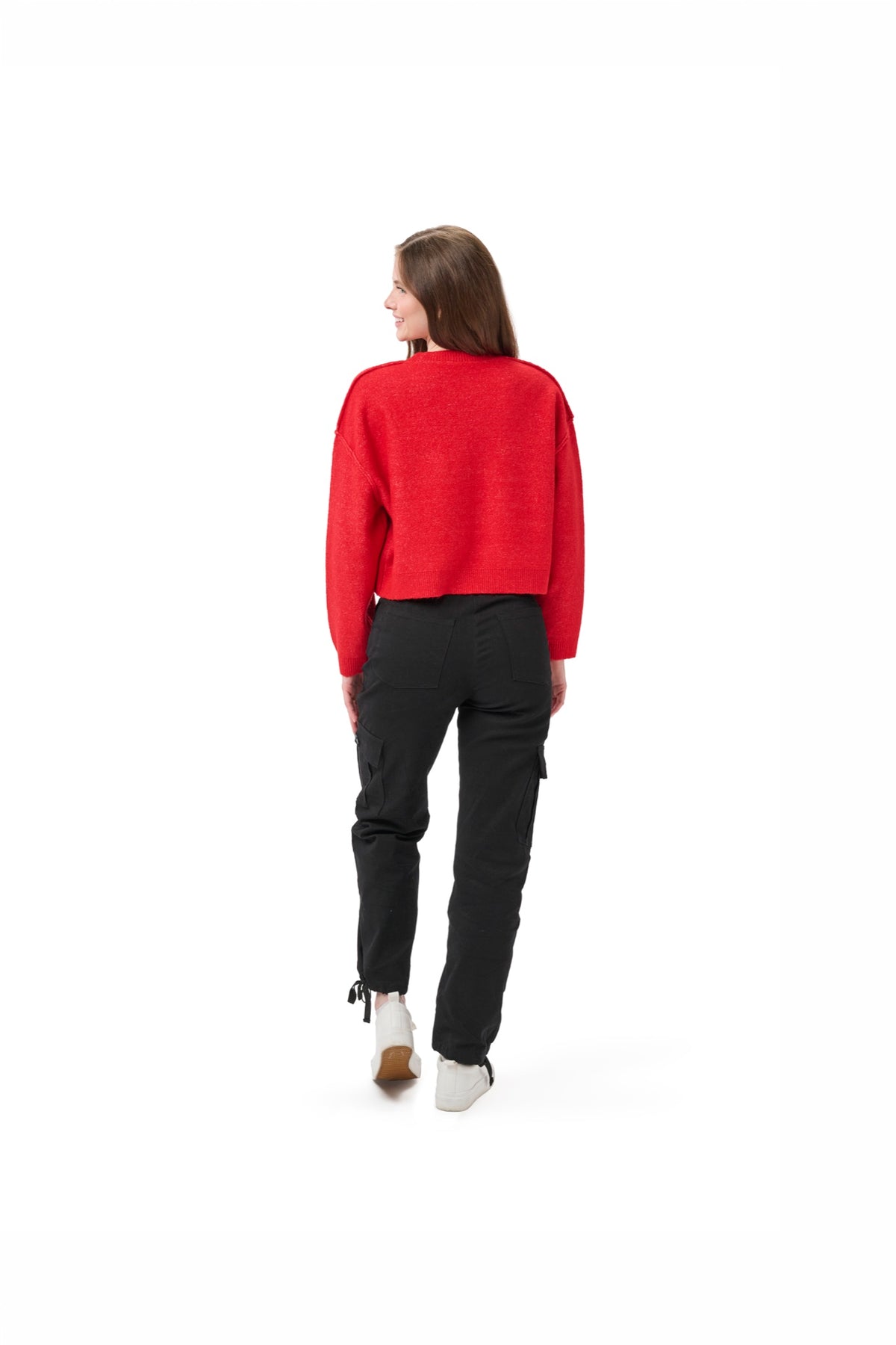 SHELLI BOXY CREW SWEATER - Atlanta Braves