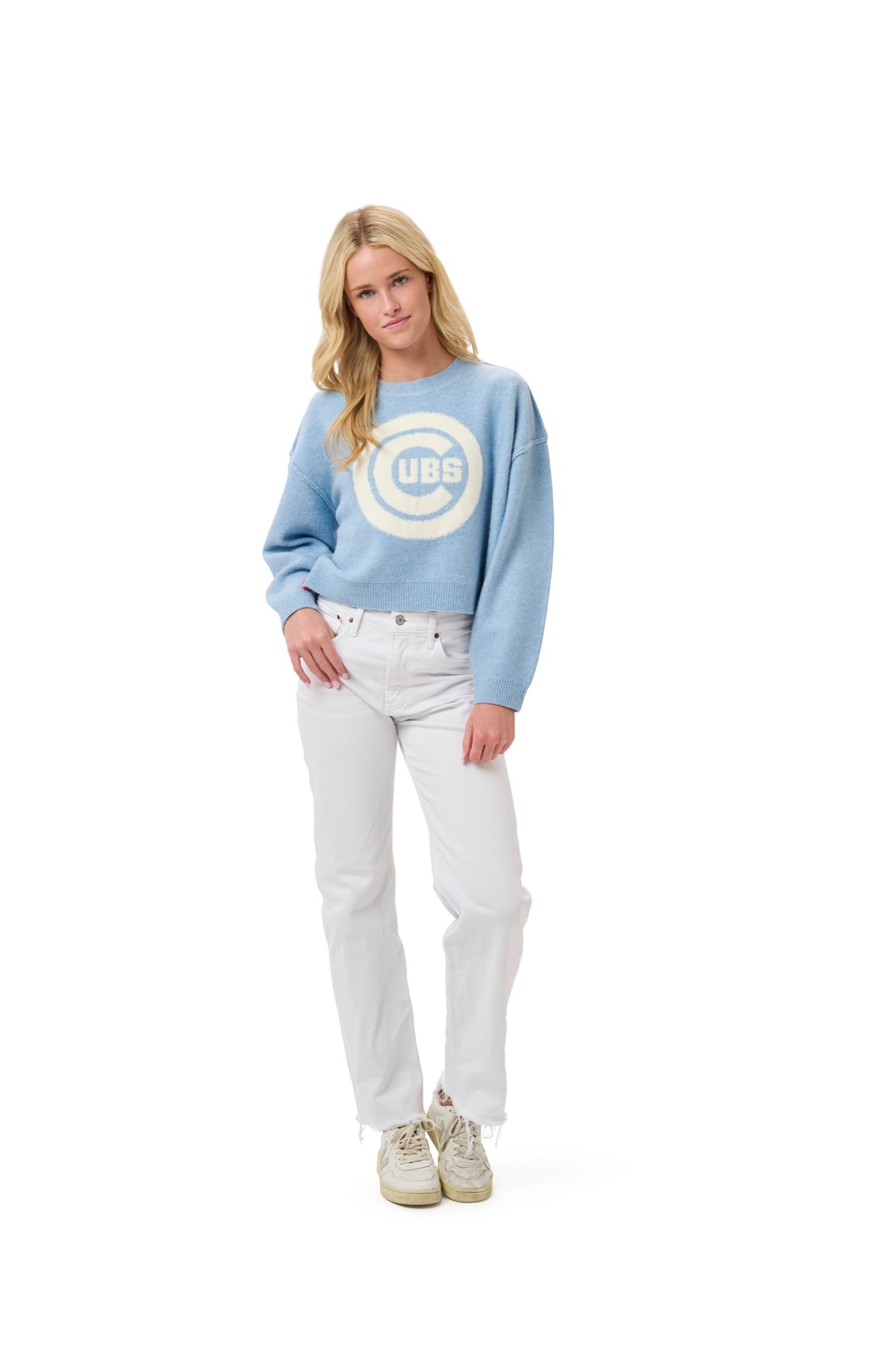 SHELLI BOXY CREW SWEATER  - Chicago Cubs