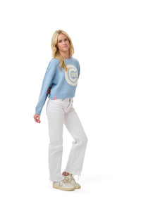SHELLI BOXY CREW SWEATER  - Chicago Cubs