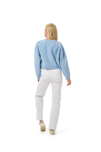 SHELLI BOXY CREW SWEATER  - Chicago Cubs