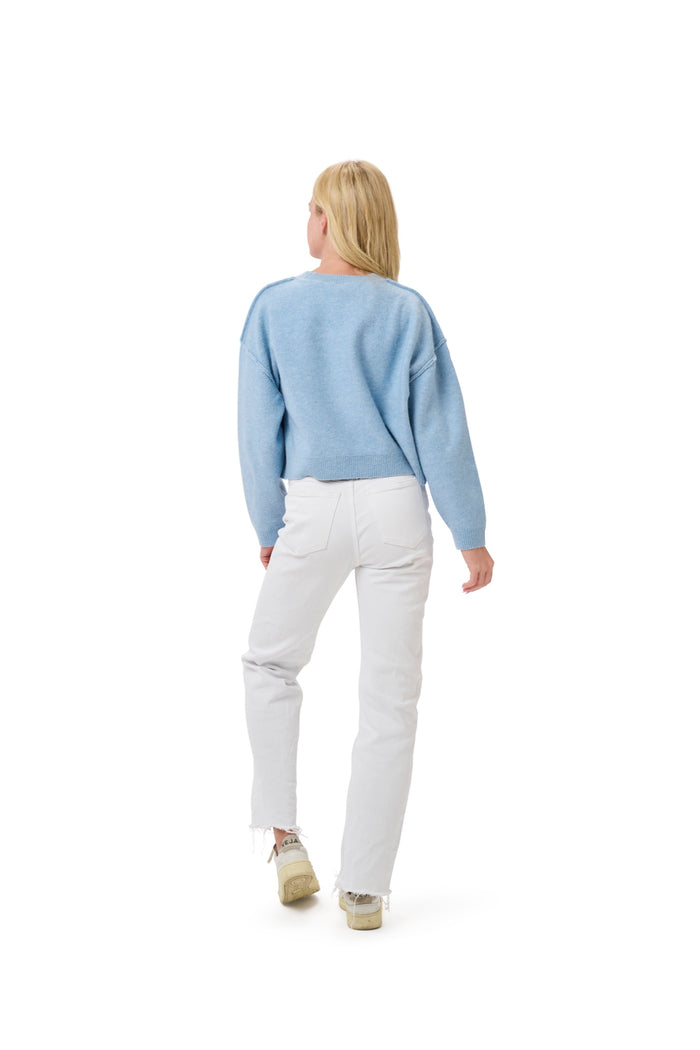 SHELLI BOXY CREW SWEATER  - Chicago Cubs