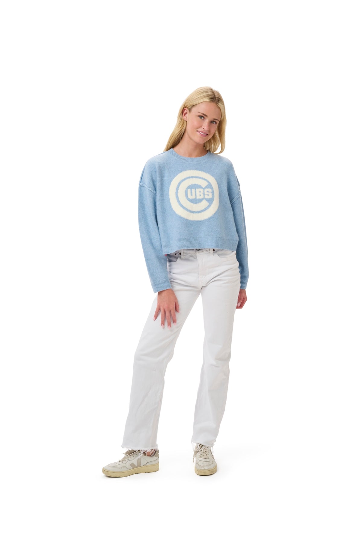 SHELLI BOXY CREW SWEATER  - Chicago Cubs
