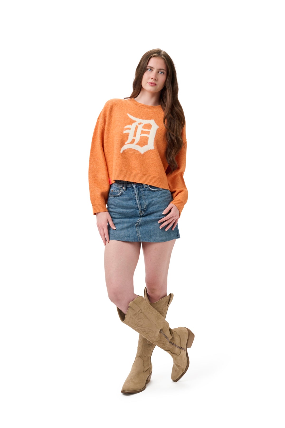 SHELLI BOXY CREW SWEATER  - Detroit Tigers