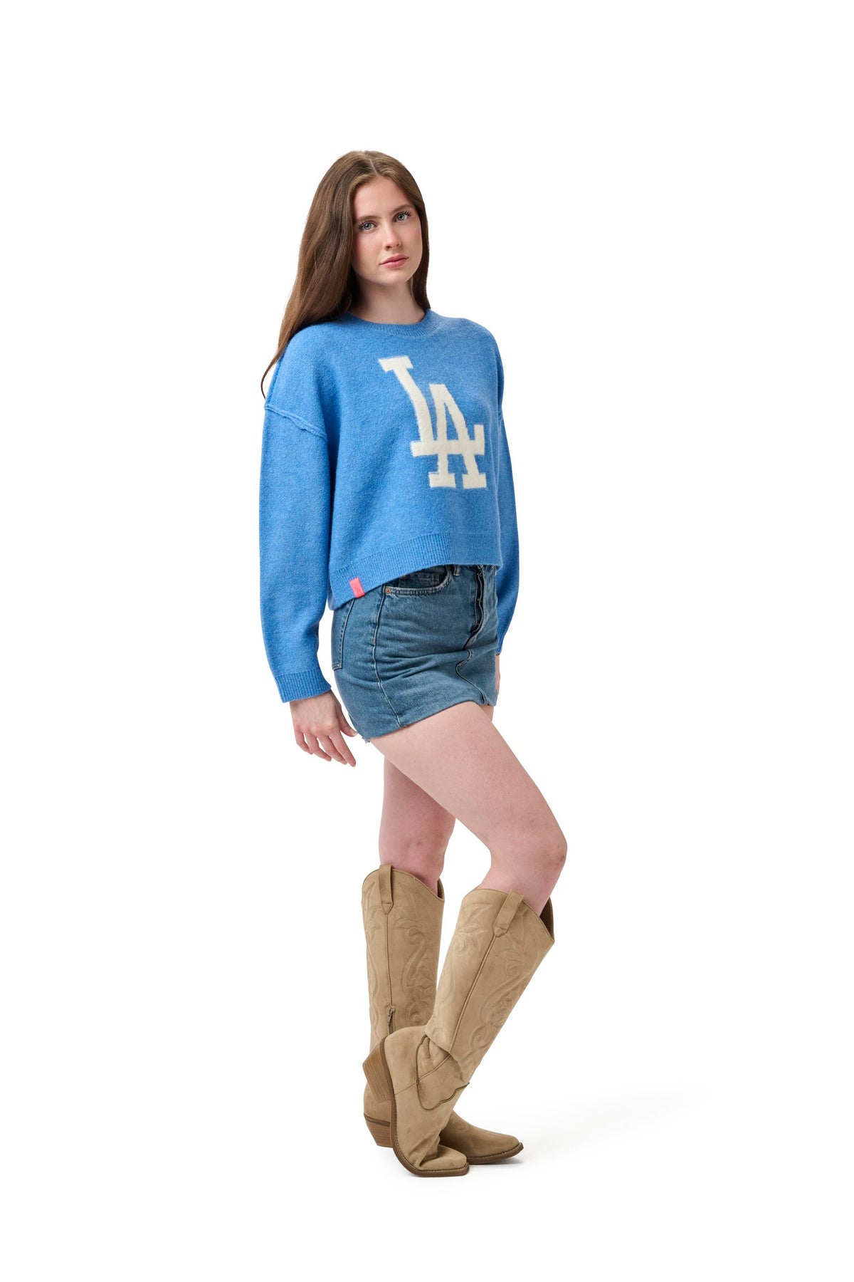 SHELLI BOXY CREW SWEATER - Los Angeles Dodgers
