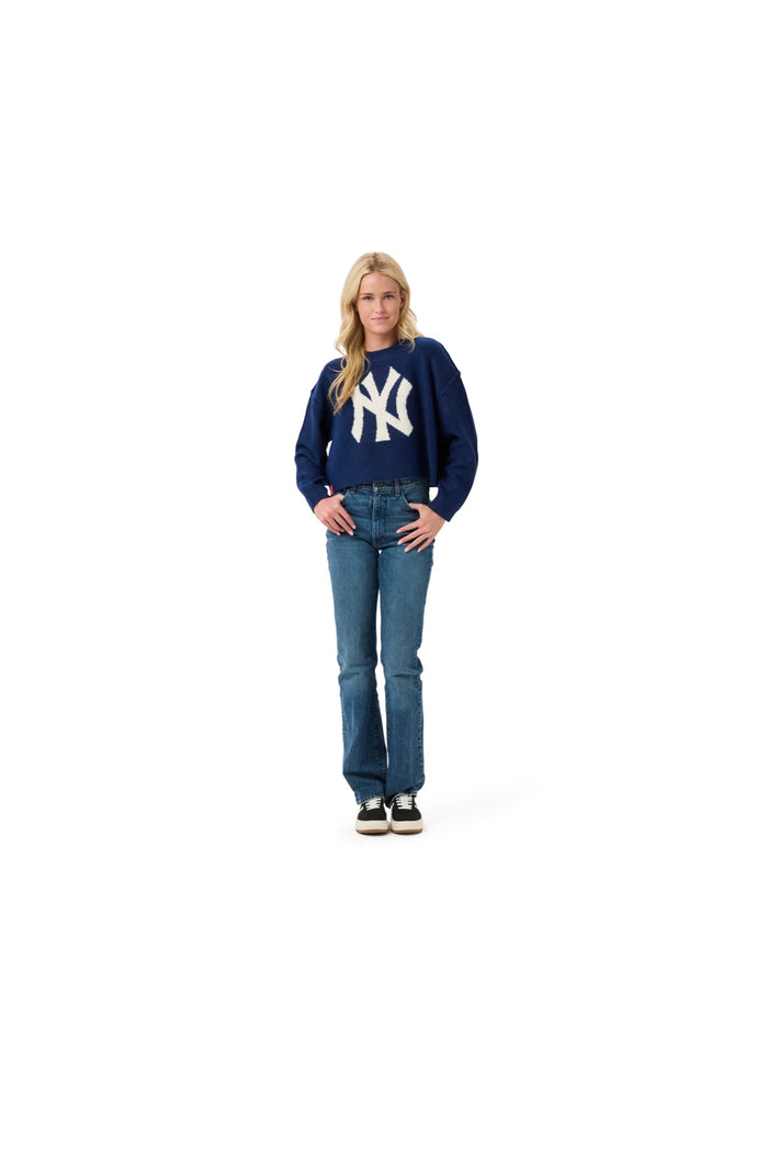 SHELLI BOXY CREW SWEATER - New York Yankees