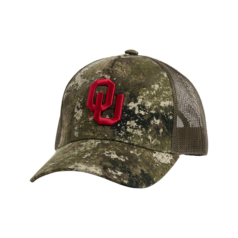 WHIT CLASSIC CAMO TRUCKER HAT - Univ. of Oklahoma Sooners