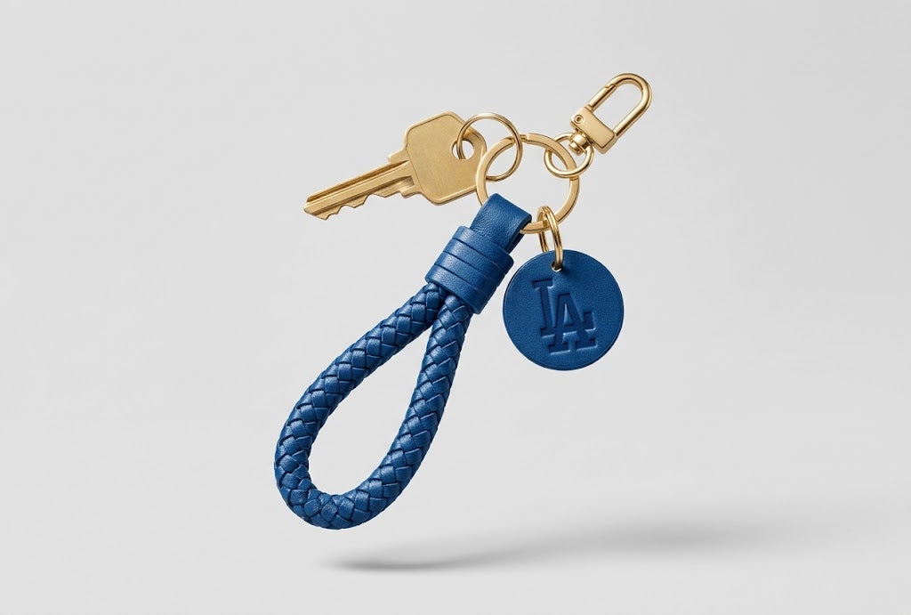 RENYA LEATHER WRISTLET KEYCHAIN - Los Angeles Dodgers