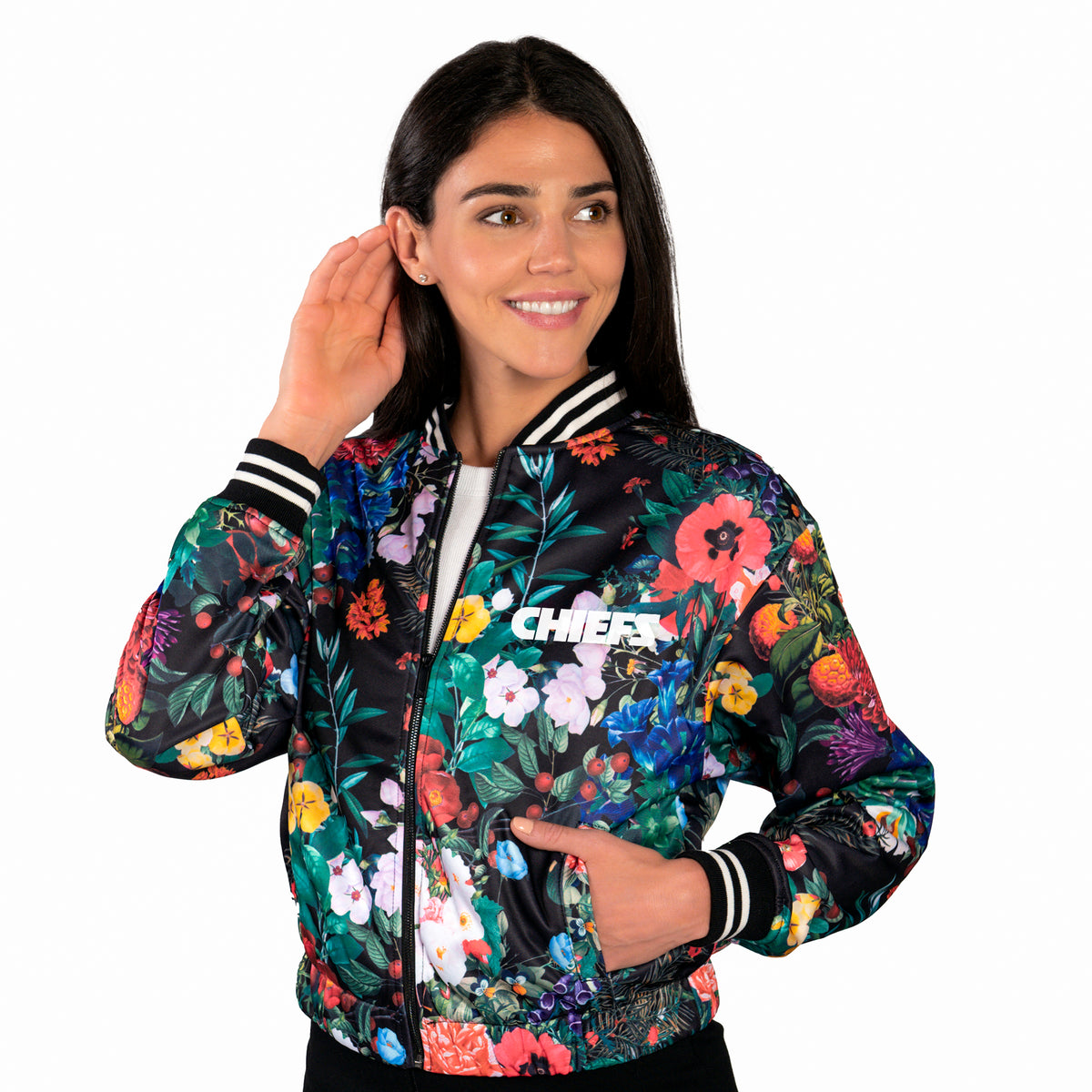 FLORAL BOMBER JACKET - Kansas City Chiefs